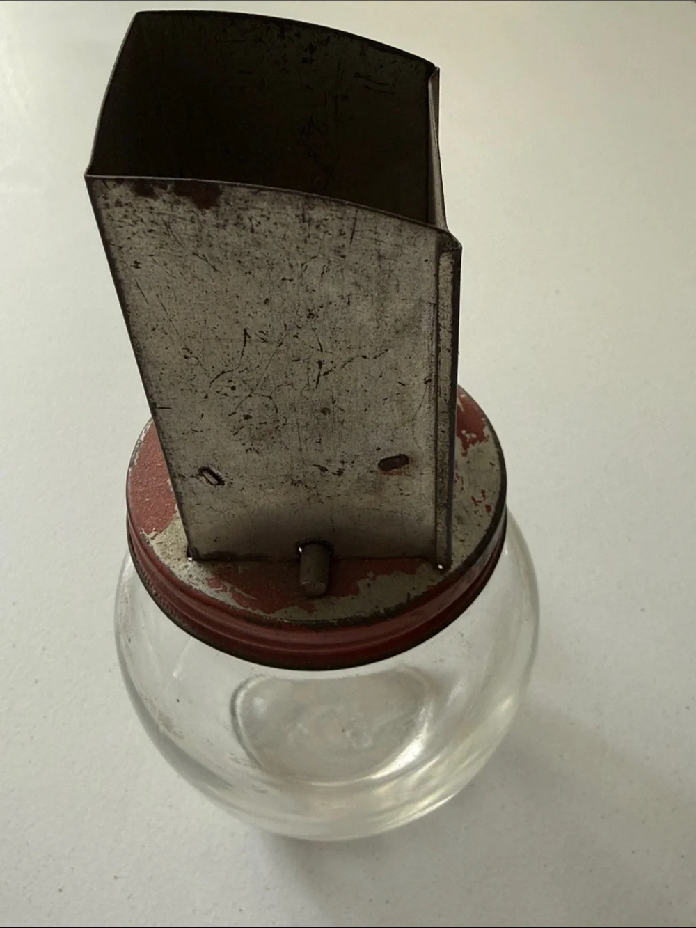 Vintage 1950s Androck Nut Meat Chopper Manual Kitchen Grinder -  Glass & Metal